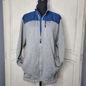 ORVIS Mens Bonded Mesh Full Zip Fleece Windbreaker Jacket✨️L